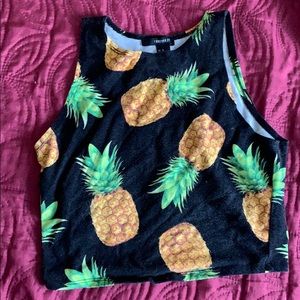 Pineapple crop top.